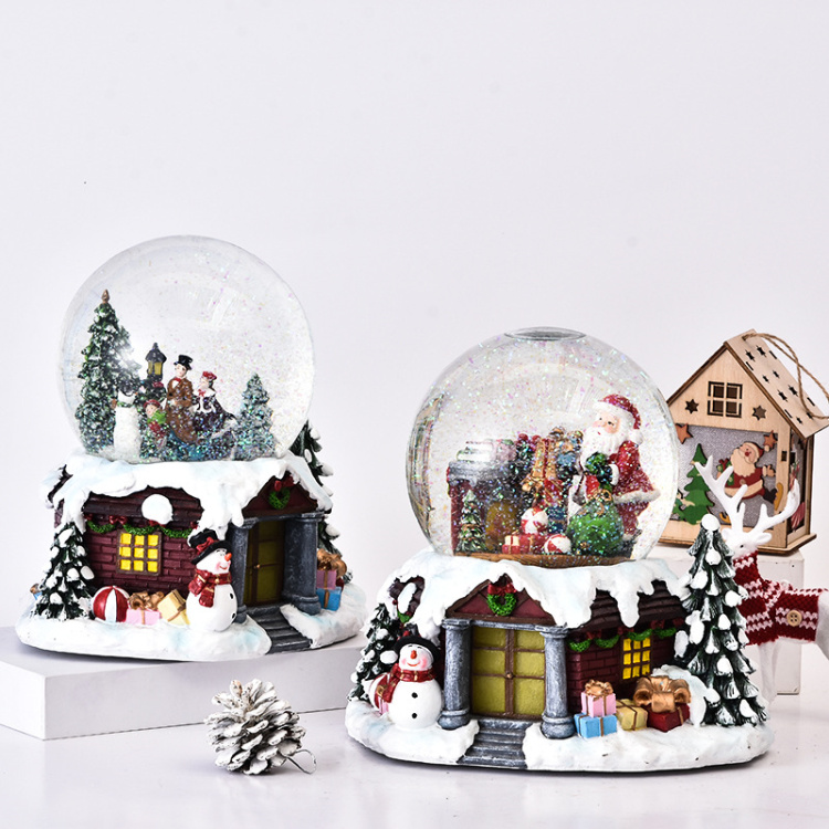 5. Customized transparent glass water ball ornaments, music snowflake