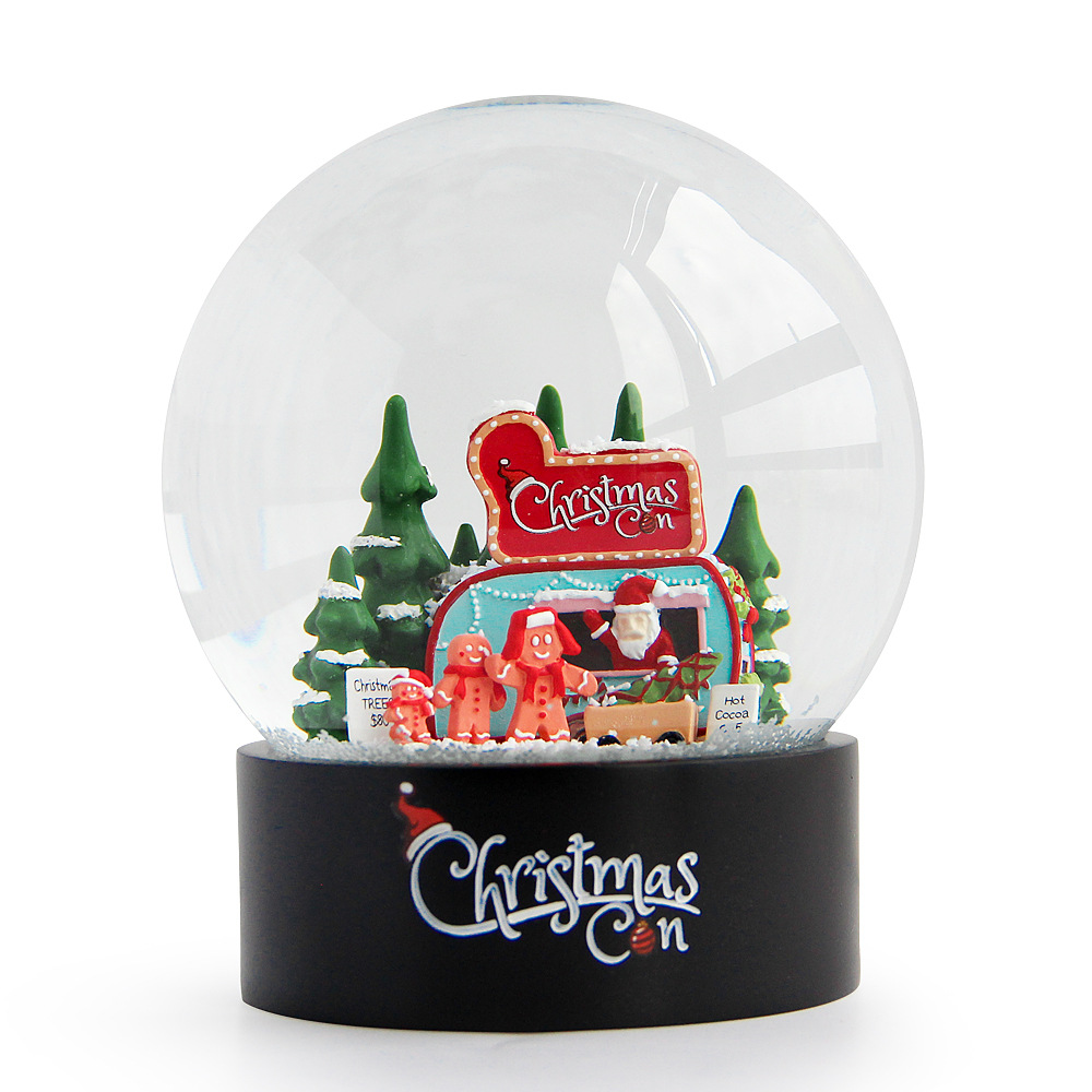 Christmas Creative Gift Home Ornament Resin Snow Globe