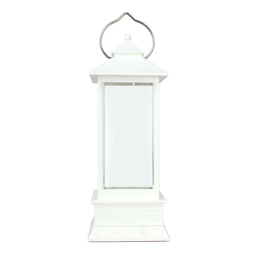 White Stylized Snow Globe Carrying Lamp