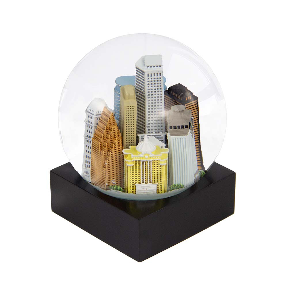 City Architecture Resin Snow Globe Model