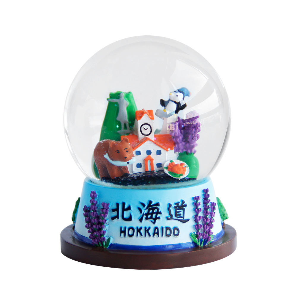 Japan Hokkaido scenic spot resin ornament souvenir