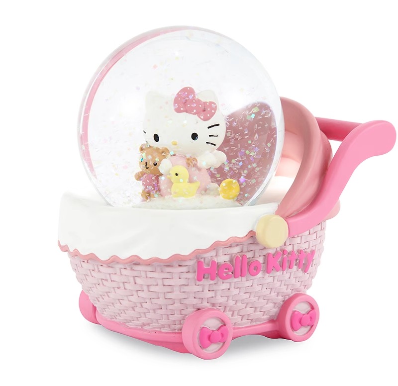 HelloKitty Crystal Ball Music Box Baby Stroller