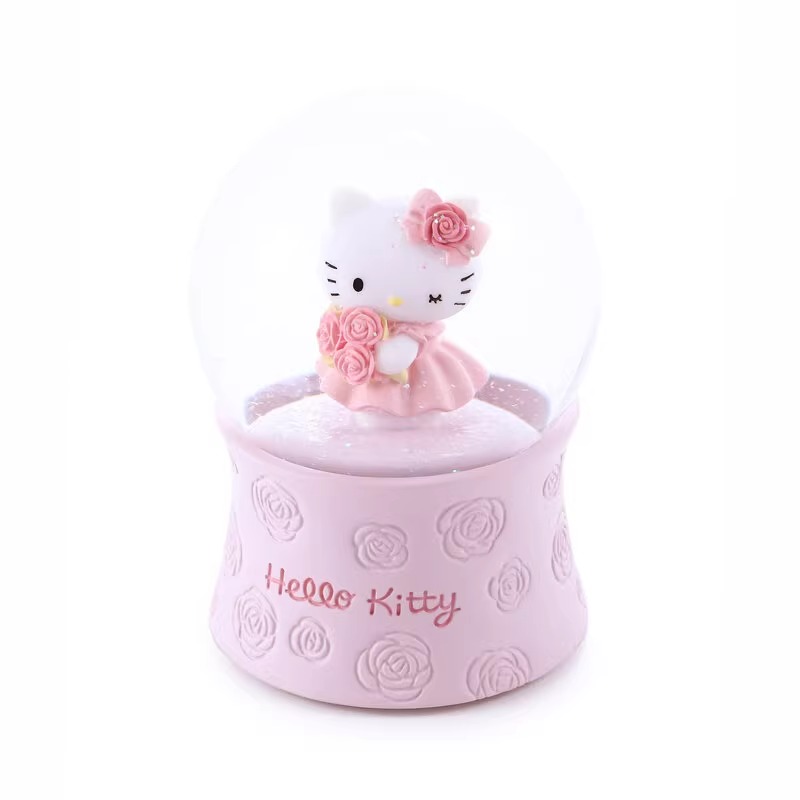 kitty crystal ball music box