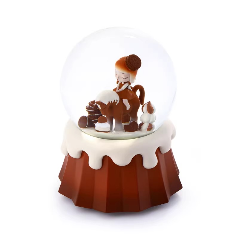 White Night Fairy Tale Crystal Ball Music Box