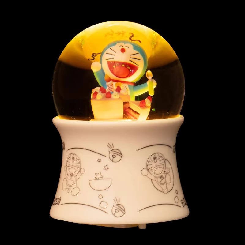 Snow Globe Doraemon Music Box