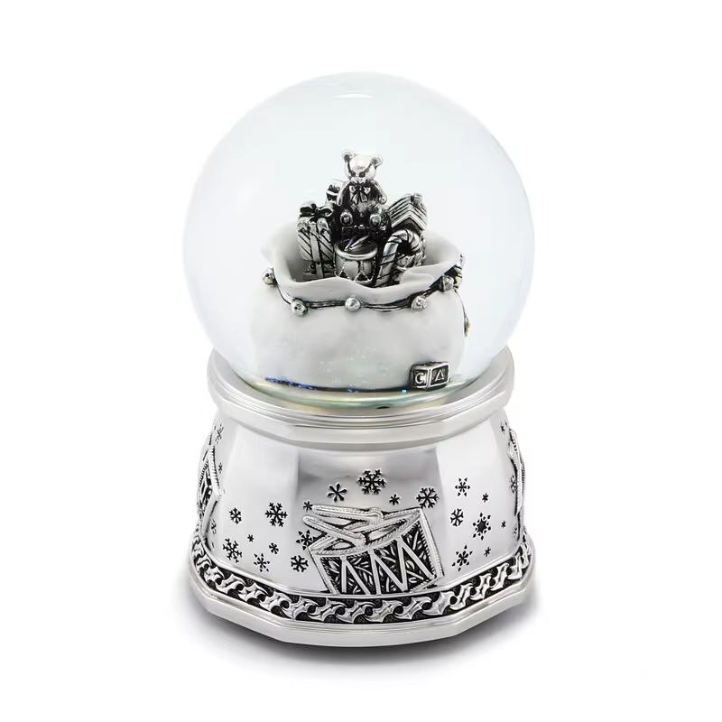 Snow Globe Christmas Gift Bag Bear