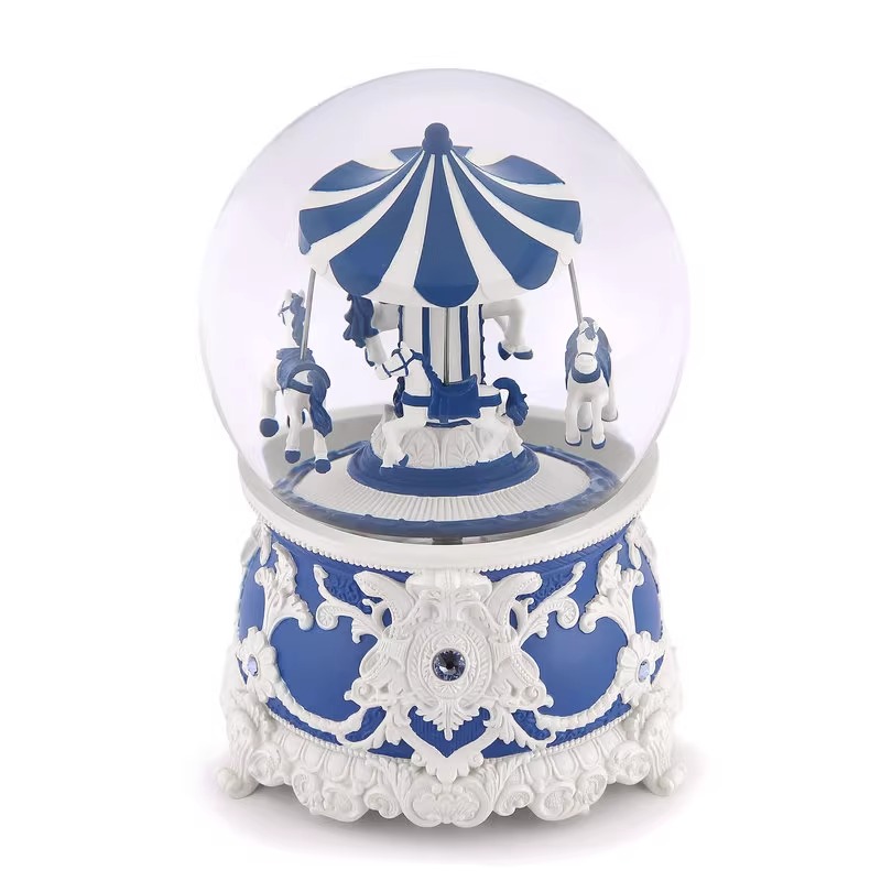 Rococo Carousel Snow Globe
