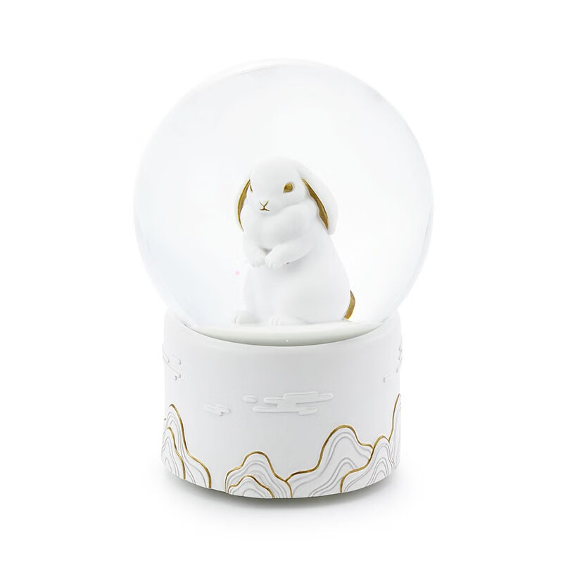 Zodiac Rabbit Snow Globe