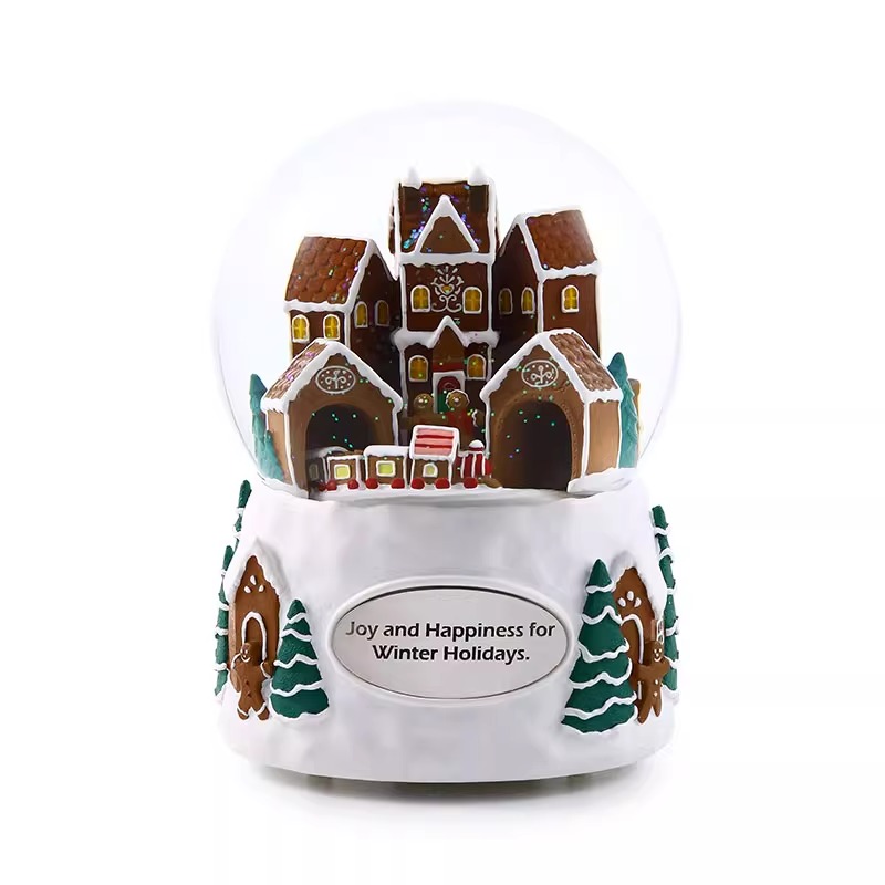 snow globe  Christmas Crystal Ball Christmas Train