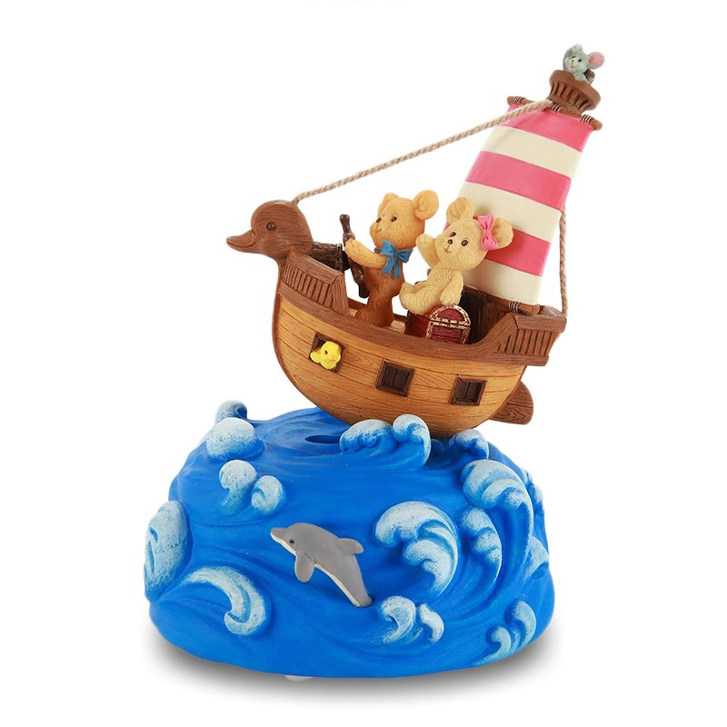 Bear Nautical Music Box